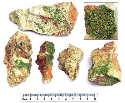Pyromorphite,Bwlch Glas. Bill Bagley Rocks and Minerals